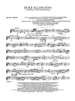 Book cover for Duke Ellington: 2nd B-flat Clarinet