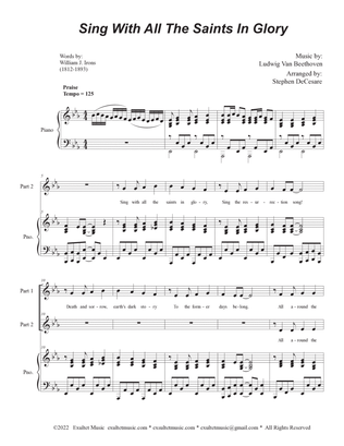 Sing With All The Saints In Glory (2-part choir)