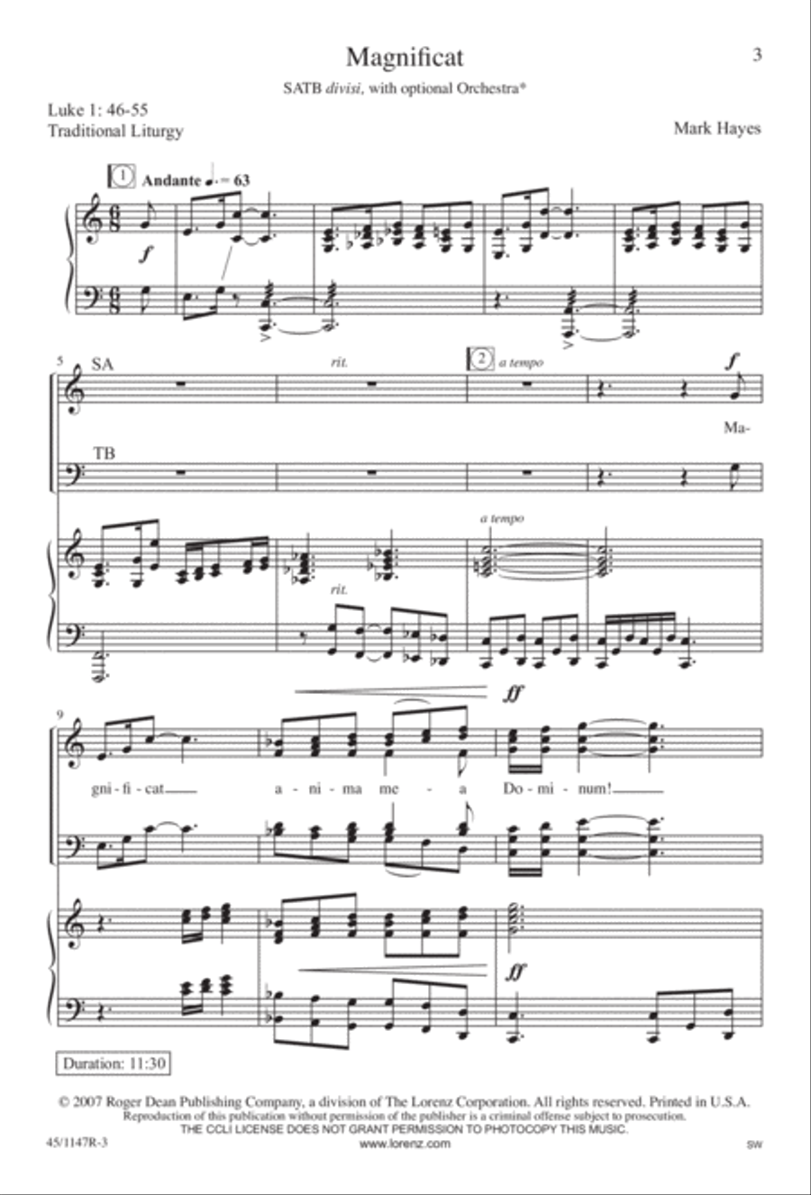 Magnificat Magnificat Divisi scores gallery preview page 4