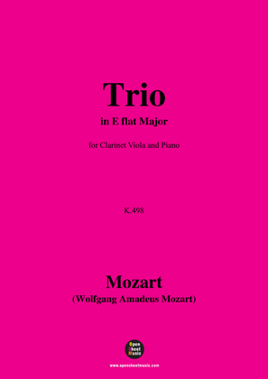 Book cover for W. A. Mozart-Trio in E flat Major,K.498