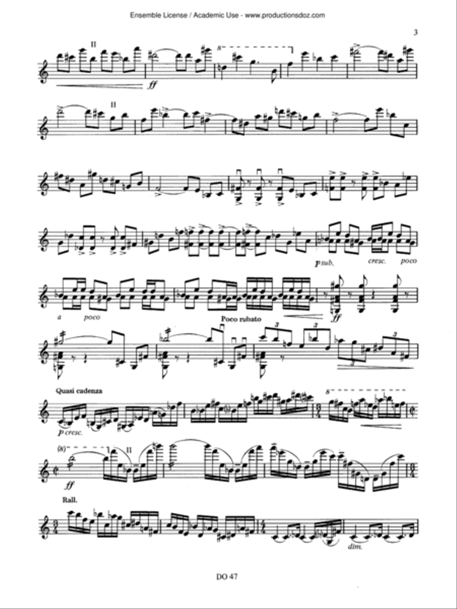 Improvisation Improvisation Violin Solo scores gallery preview page 3