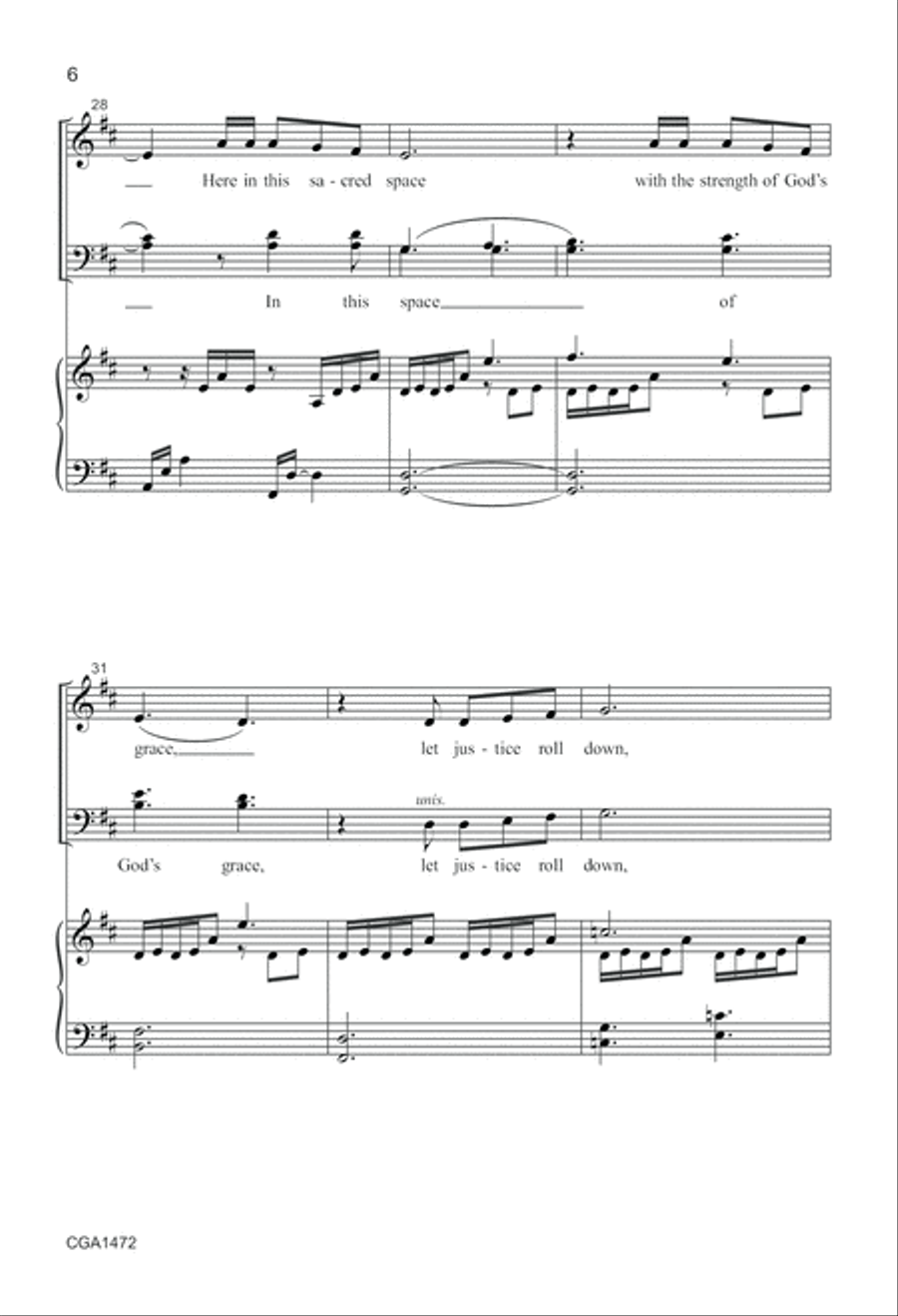 Roll Down, Justice! 4-Part scores gallery preview page 6