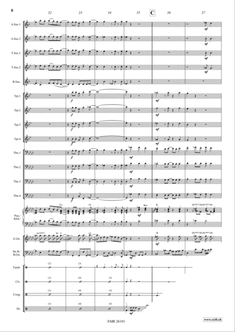 Les Grandes Vacances Les Grandes Vacances Big Band scores gallery preview page 8
