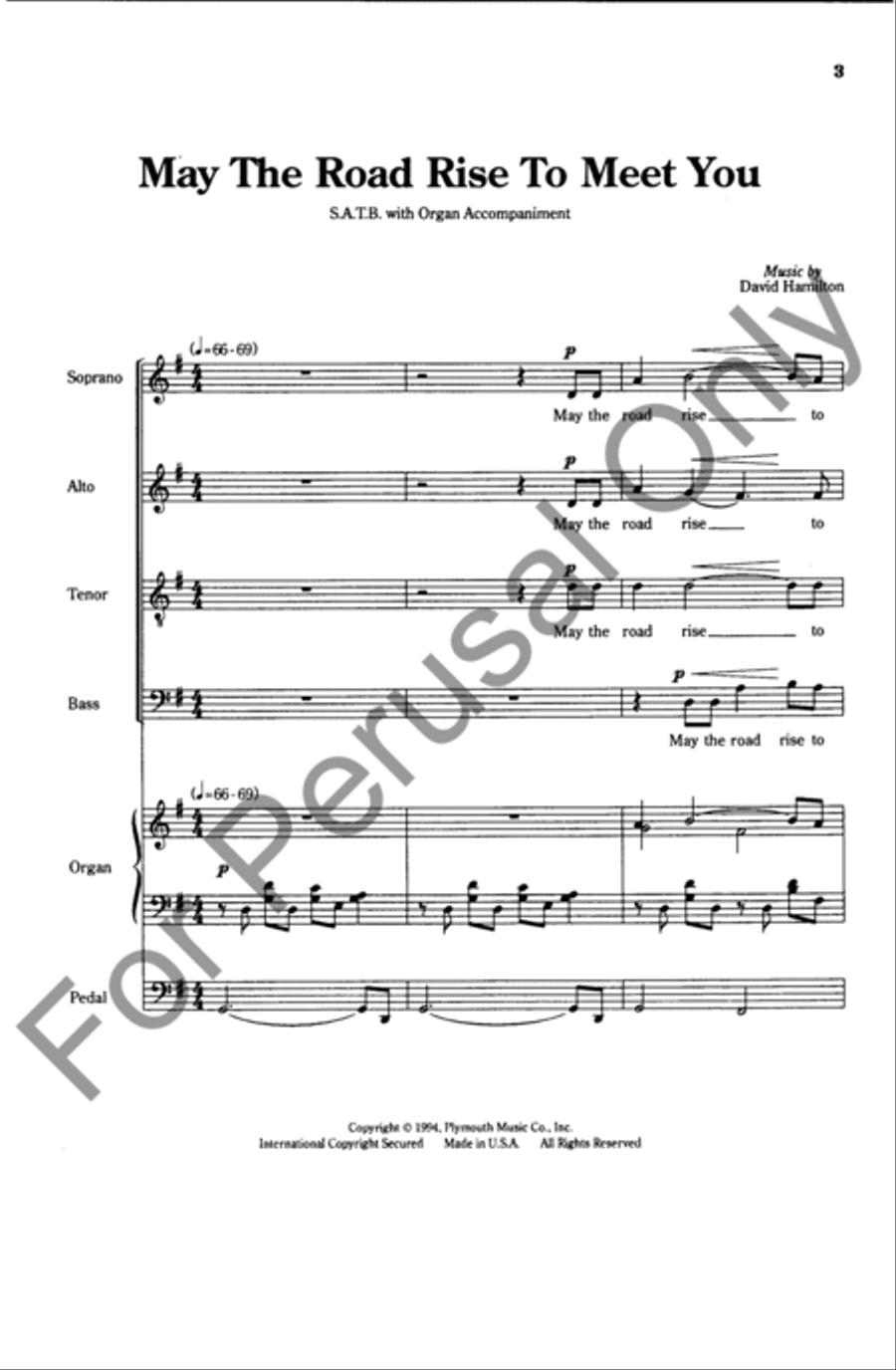 May the Road Rise to Meet You 4-Part scores gallery preview page 2