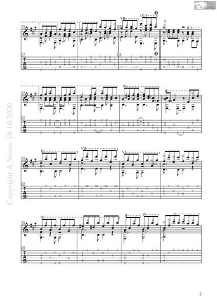 Minuet_P.Mauriat (Sheet music for guitar) image number null