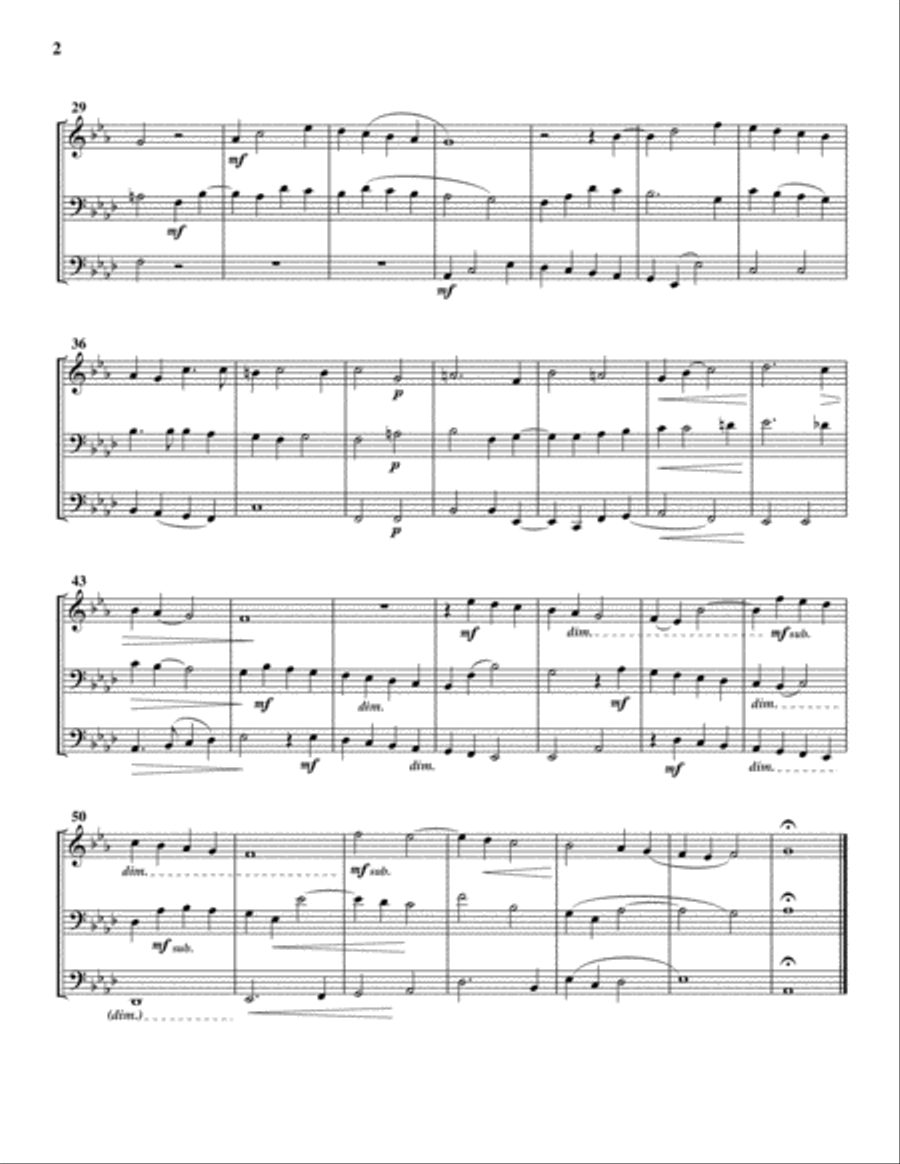 Six English Madrigals Brass Ensemble scores gallery preview page 3