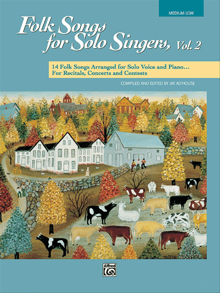 Book cover for Folk Songs for Solo Singers, Volume 2