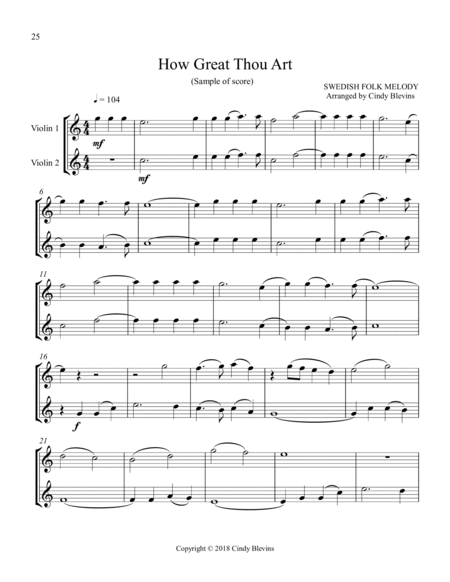 12 Favorite Hymns, Violin Duets image number null