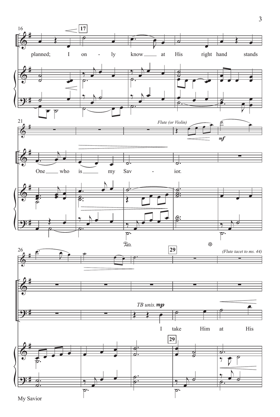 My Savior 4-Part scores gallery preview page 3