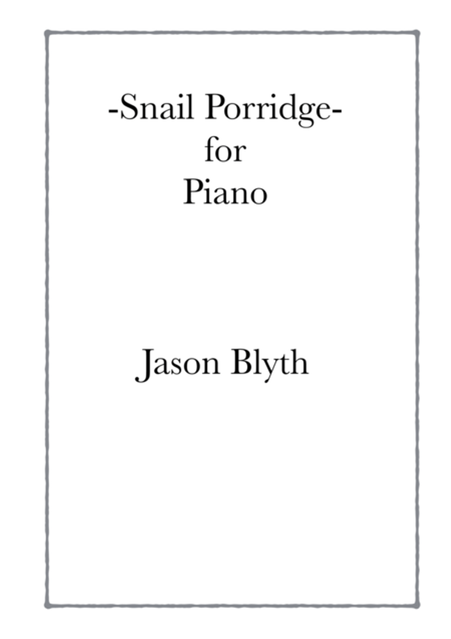 Snail Porridge Piano Solo scores gallery preview page 1