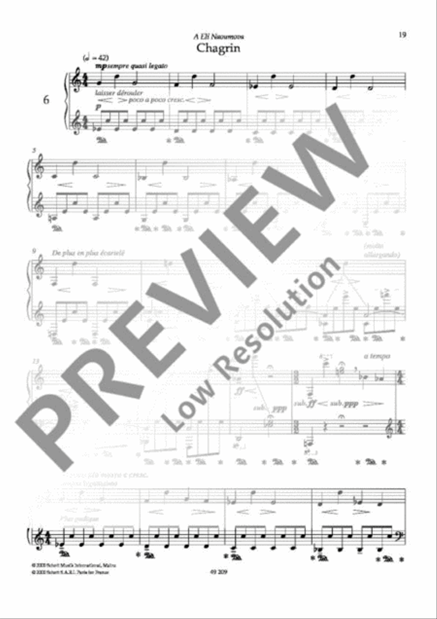 Reflexions Piano Solo scores gallery preview page 20