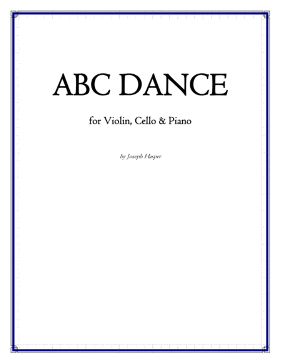 ABC Dance (Piano Trio) ABC Dance (Piano Trio) Piano Trio scores gallery preview page 1