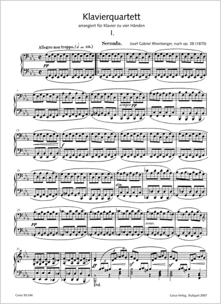 Bearbeitungen eigener Werke VI fur Klavier zu 4 Handen: Kammermusik (Gesamtausgabe, Bd. 46)