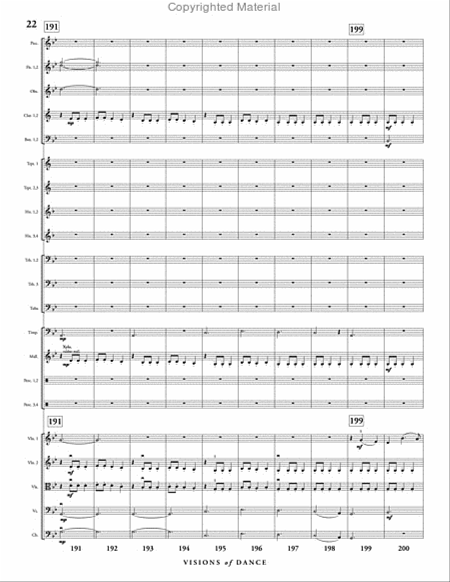 Visions of Dance Full Orchestra scores gallery preview page 23