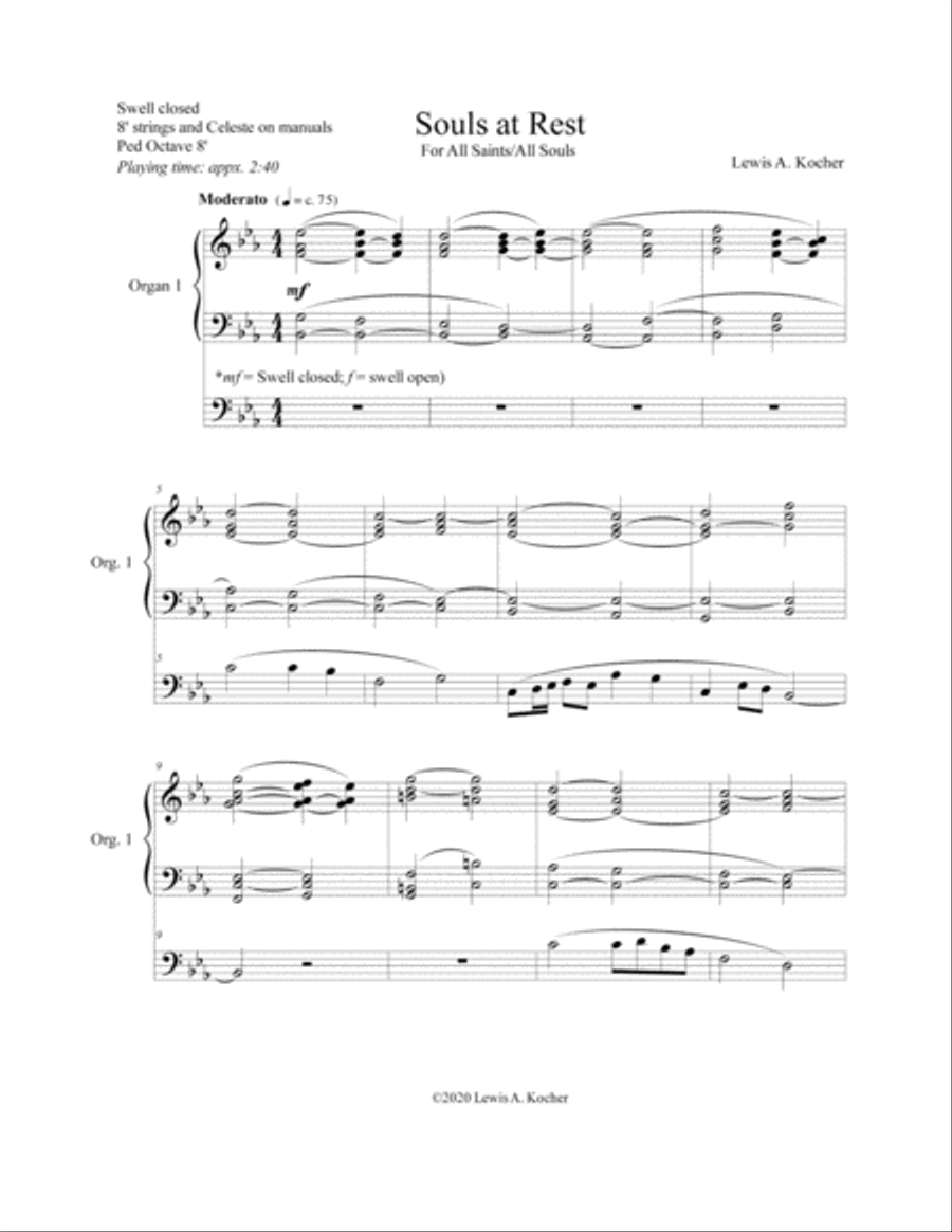 Souls At Rest Organ Solo scores gallery preview page 2