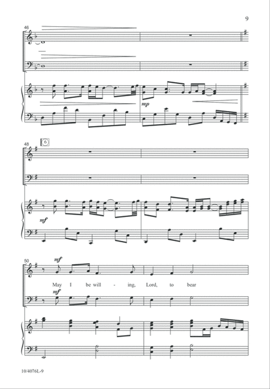 To Calvary 4-Part scores gallery preview page 10