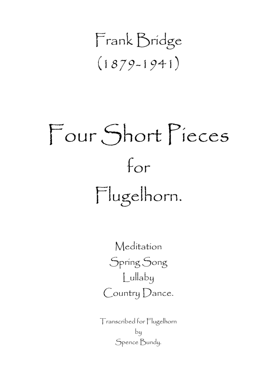 Four Short Pieces Flugelhorn scores gallery preview page 1