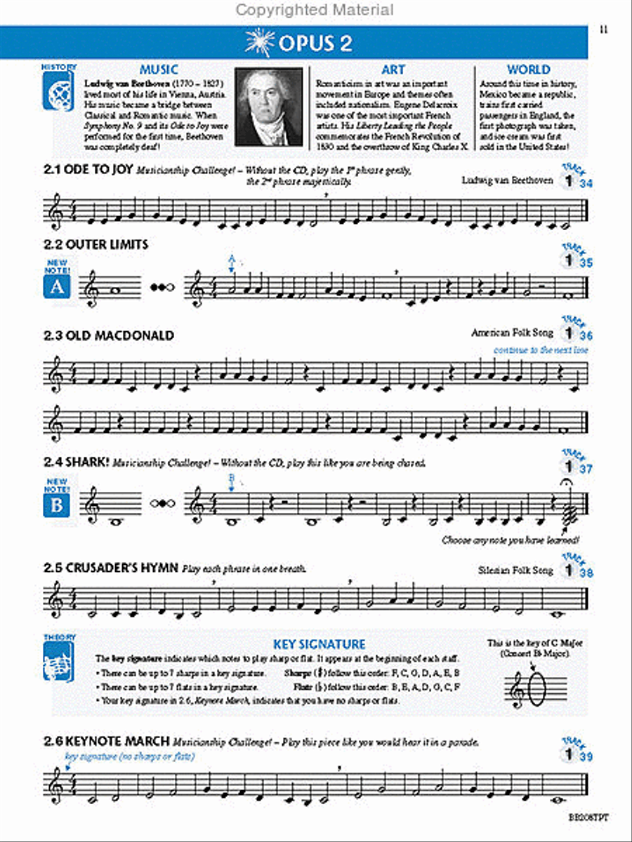 Measures of Success Trumpet Book 1 Concert Band Methods scores gallery preview page 3