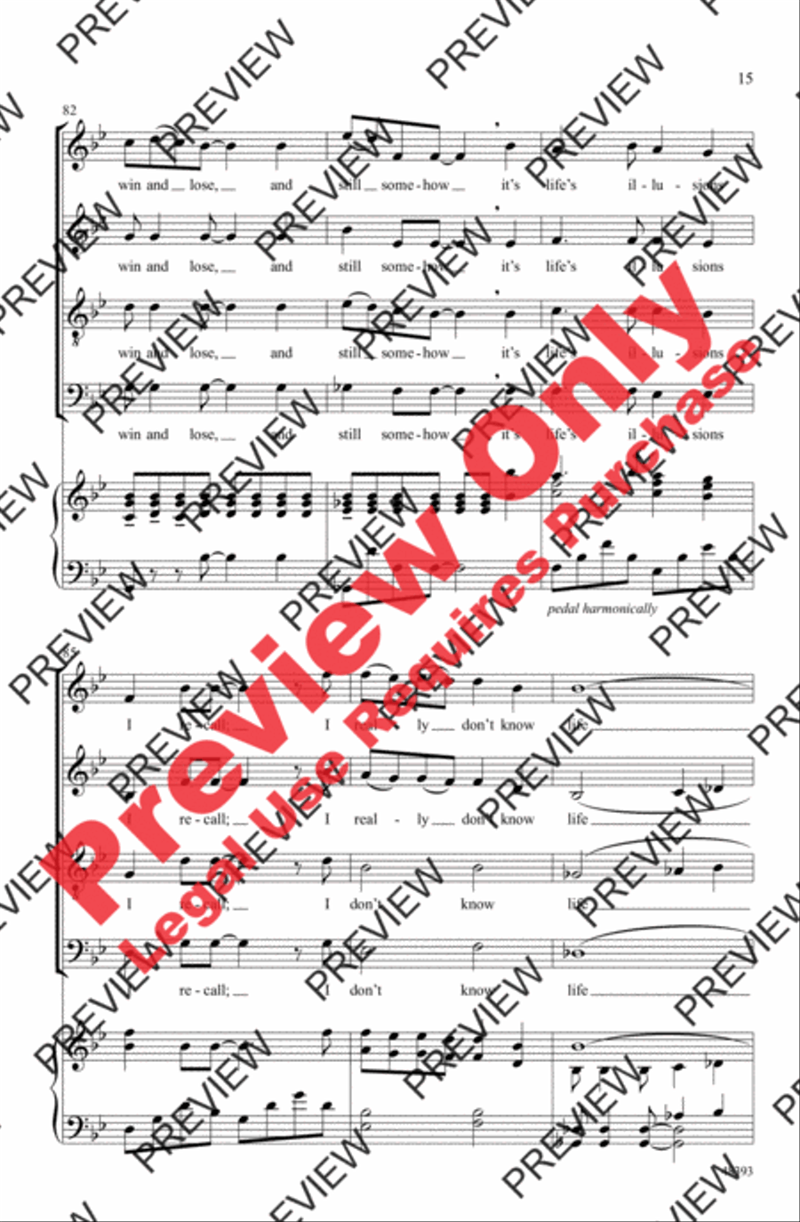 Both Sides Now 4-Part scores gallery preview page 15