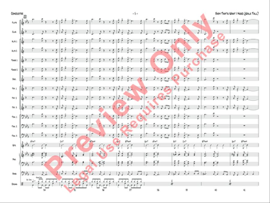 Baby That's What I Need (Walk Tall) Jazz Ensemble scores gallery preview page 6