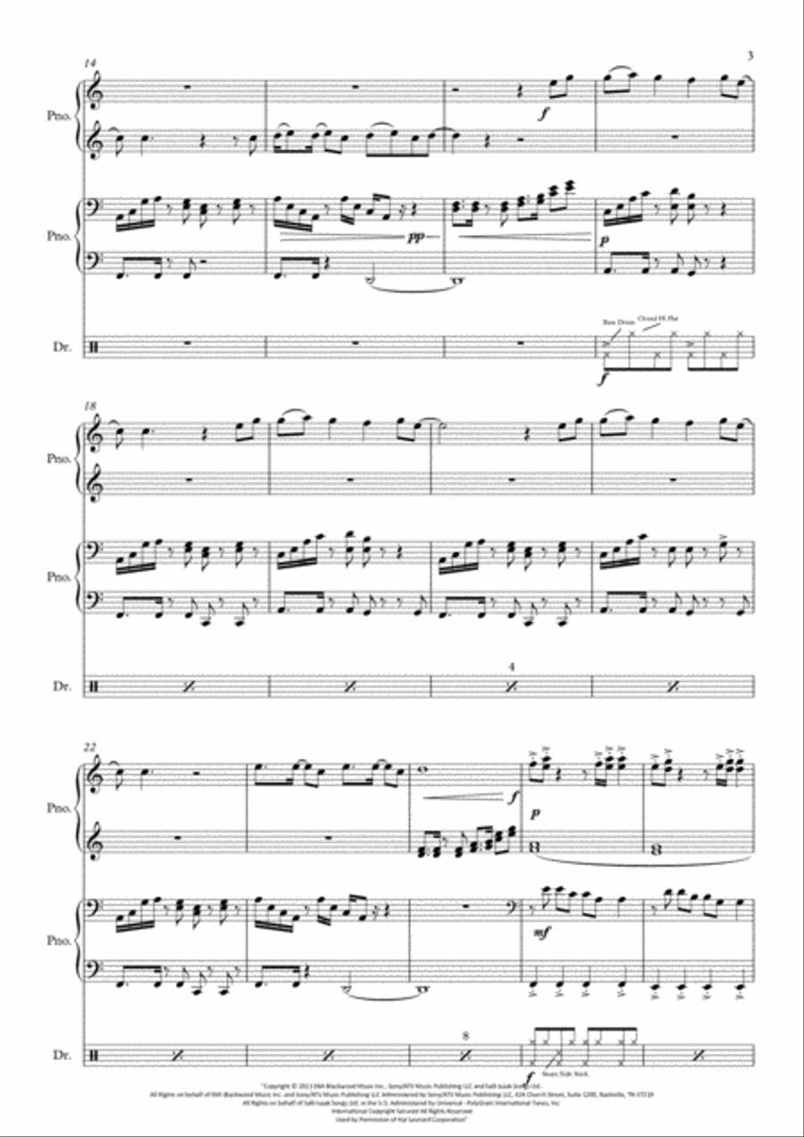 Rather Be 2 Pianos, 4-Hands scores gallery preview page 4
