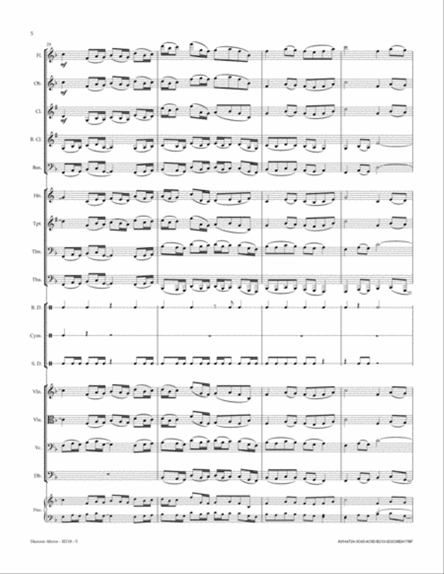 Heaven Above Heaven Above Full Orchestra scores gallery preview page 6