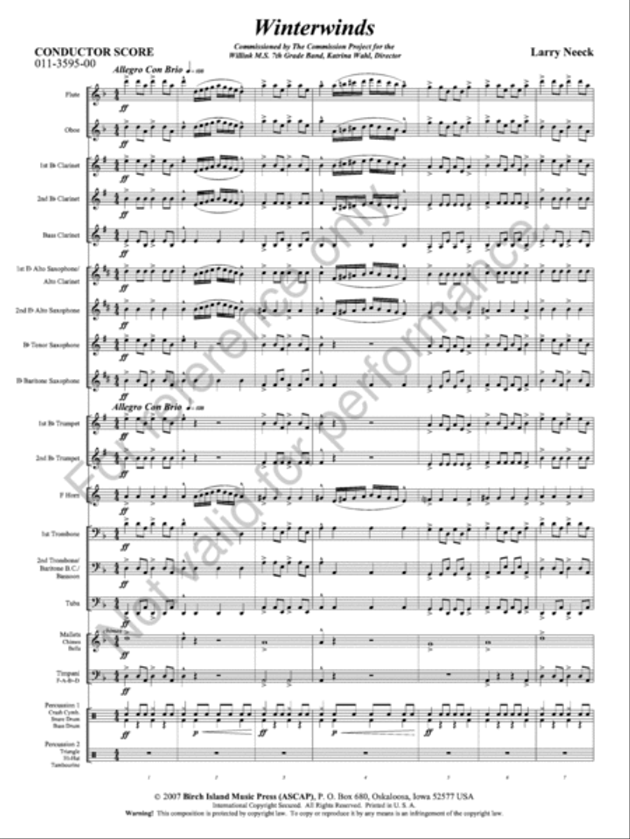 Winterwinds Winterwinds Concert Band scores gallery preview page 3