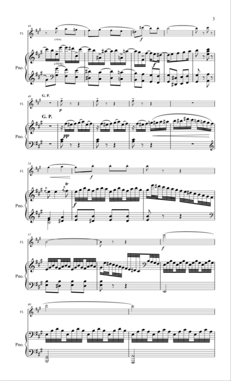 Pleyel, Sonata for flute & piano Flute Solo scores gallery preview page 3