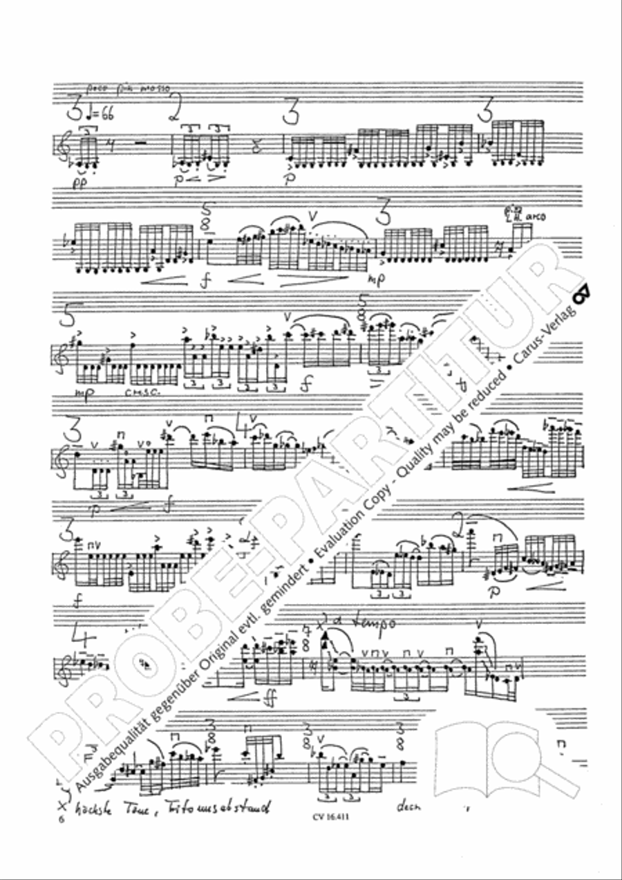 Phantasy piece for violin solo Violin Solo scores gallery preview page 7