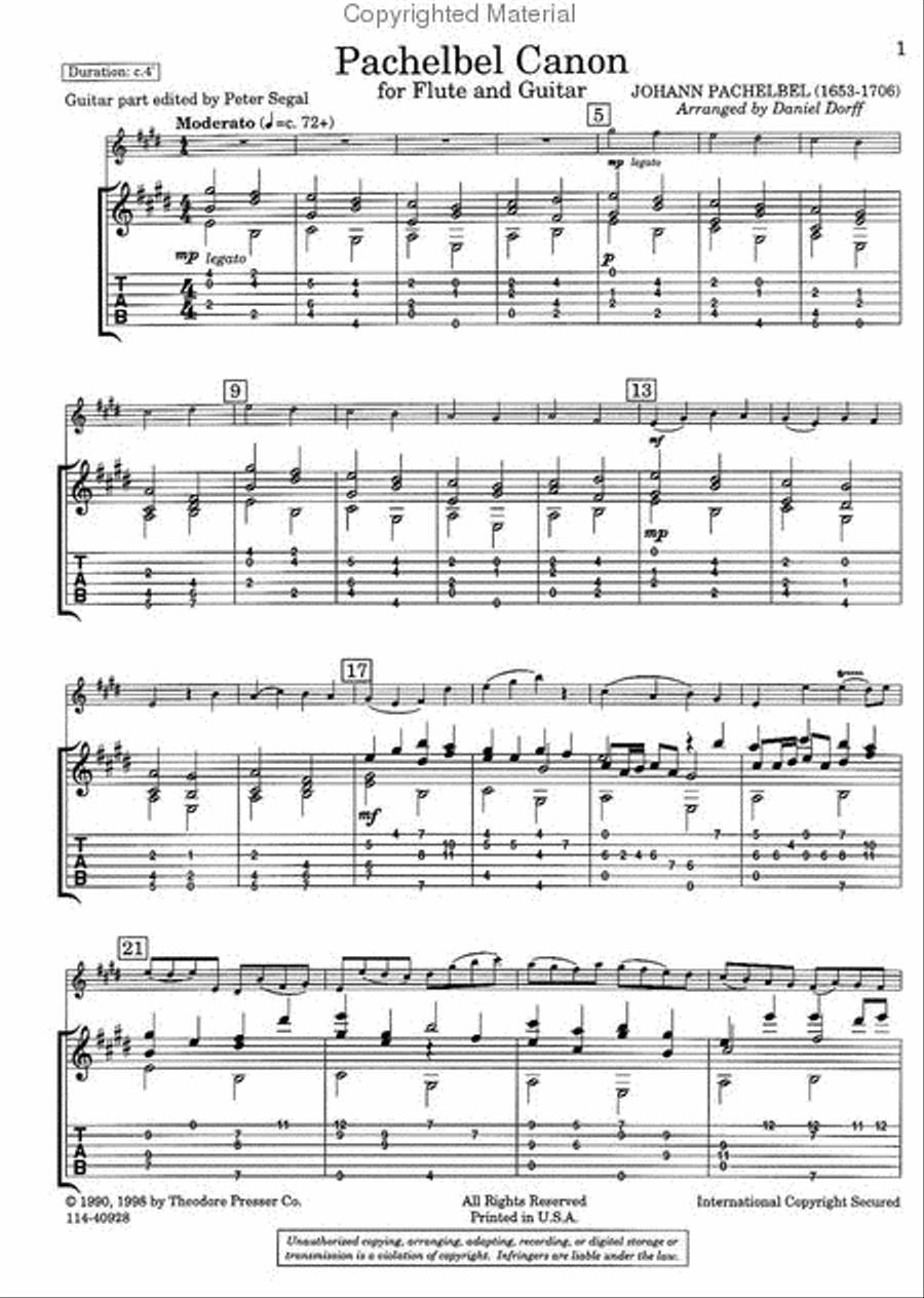 Pachelbel Canon Chamber Music scores gallery preview page 2