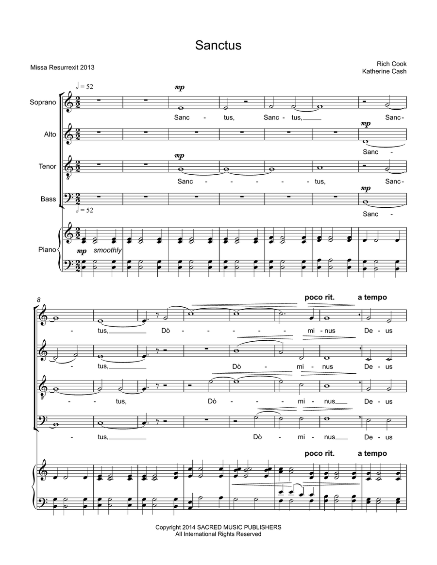 Sanctus Benedictus (from Missa Resurrexit