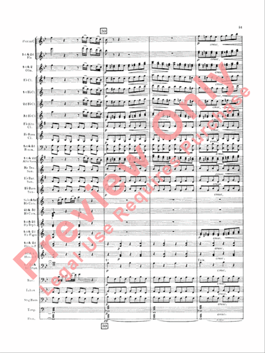 Italian in Algiers (Overture) Concert Band scores gallery preview page 54