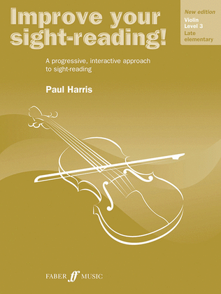 Book cover for Improve Your Sight-reading! Violin, Level 3
