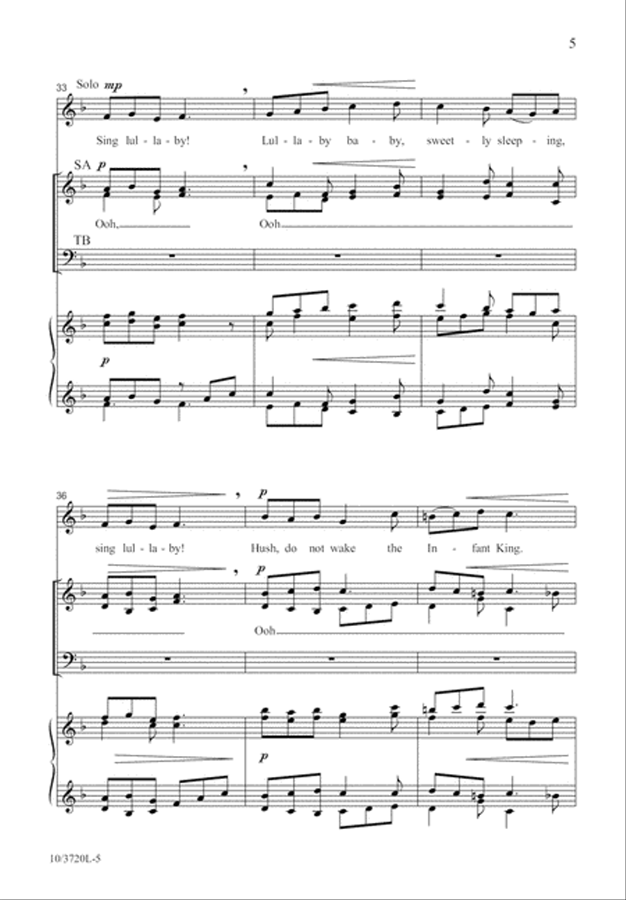 The Infant King 4-Part scores gallery preview page 6