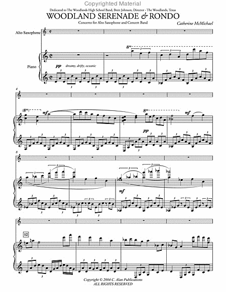 Woodland Serenade and Rondo (piano reduction)