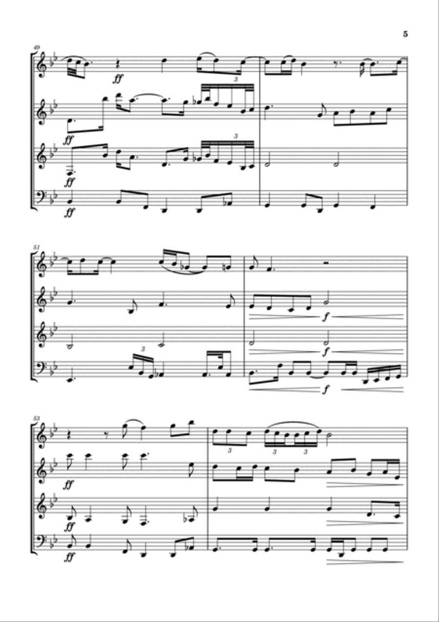 Lonesome Susie Woodwind Quartet scores gallery preview page 6