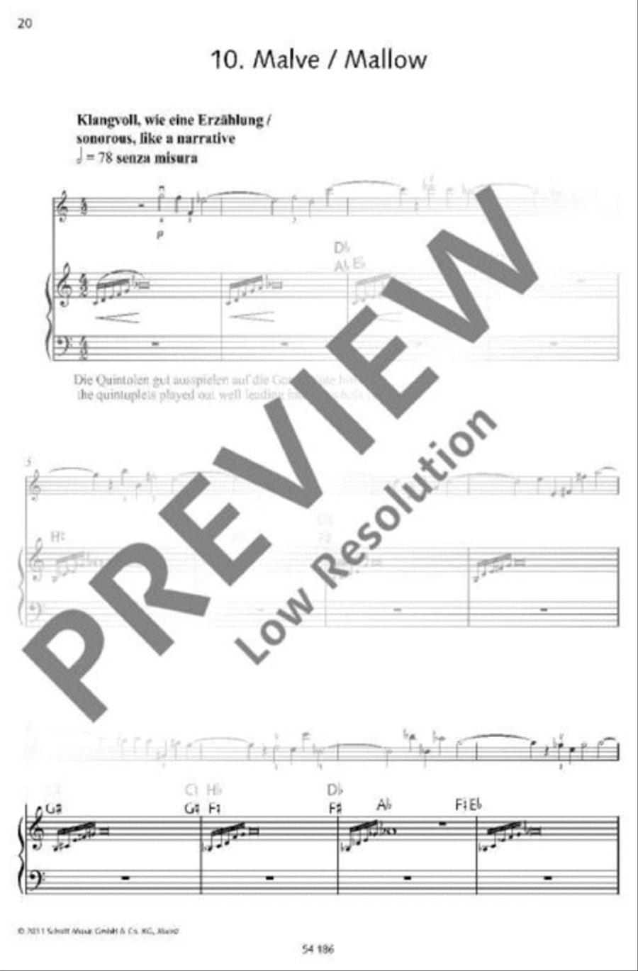 Musical Flowers Harp scores gallery preview page 20