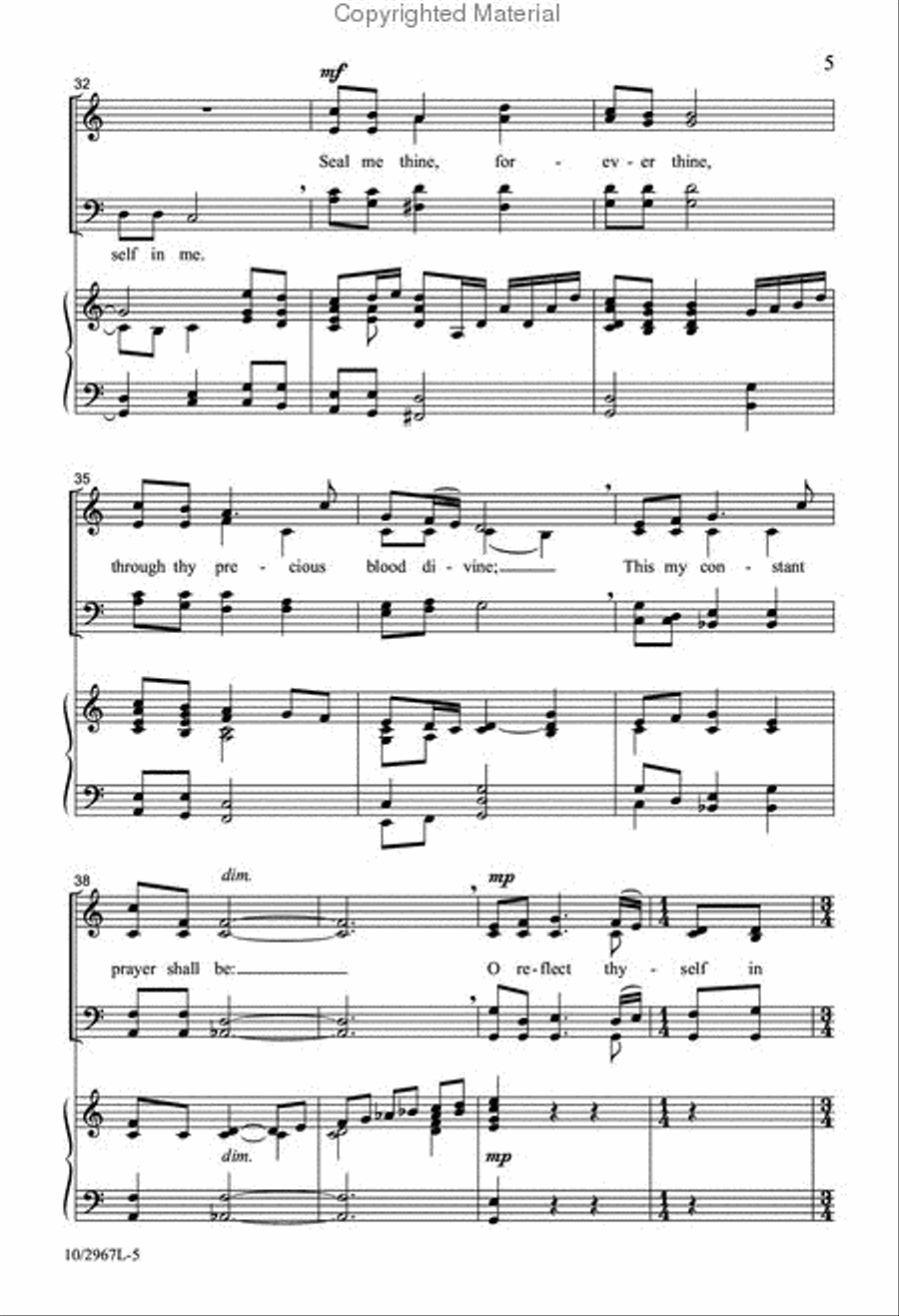 Thyself in Me 4-Part scores gallery preview page 5