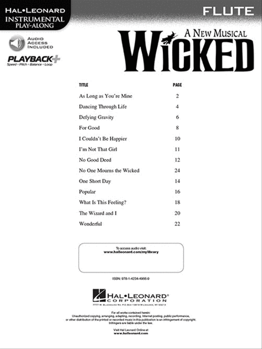 Wicked Flute Solo scores gallery preview page 2