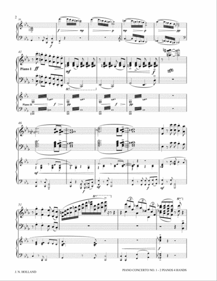 Jazz Brazilian Piano Concerto No 1 in Three Movements (2 Pianos, 4 Hands) 2 Pianos, 4-Hands scores gallery preview page 6