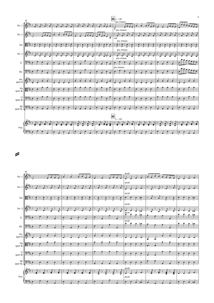 The Can Can for Beginner and Advanced String Orchestra String Orchestra scores gallery preview page 3