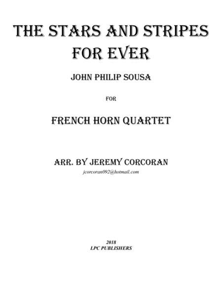 The Stars and Stripes Forever for French Horn Quartet image number null