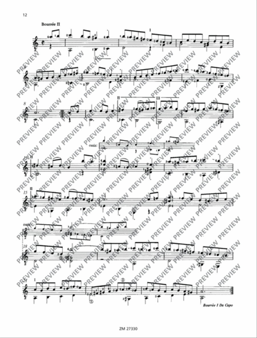 Suite No. 3 Classical Guitar scores gallery preview page 13