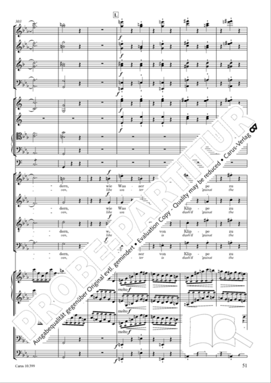 Schicksalslied, Op. 54 4-Part scores gallery preview page 52