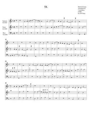 Instrumental trio no.58 (no title) (arrangement for 3 recorders)