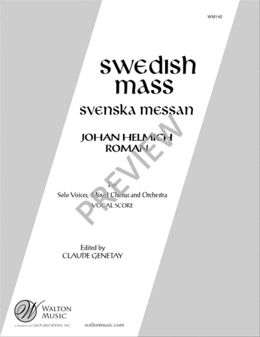 Svenska Messan (Swedish Mass) Vocal Score 4-Part scores gallery preview page 2