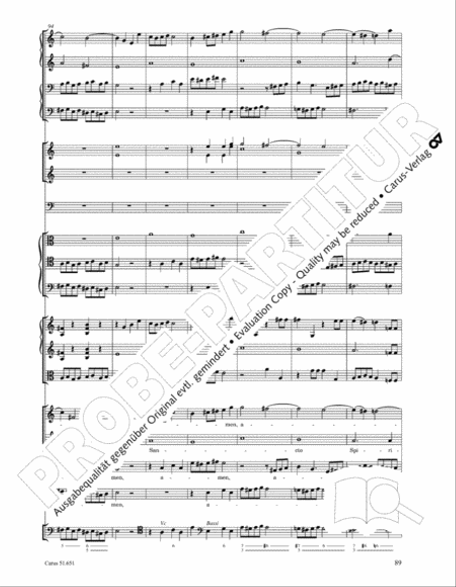 C Minor Mass, K. 427 (Missa in c KV 427) 4-Part scores gallery preview page 105