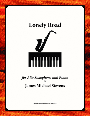 Book cover for Lonely Road - Alto Sax & Piano