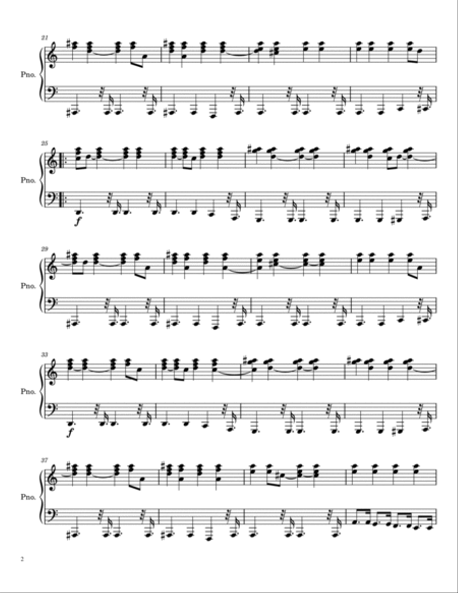 Back To Black Piano Solo scores gallery preview page 2