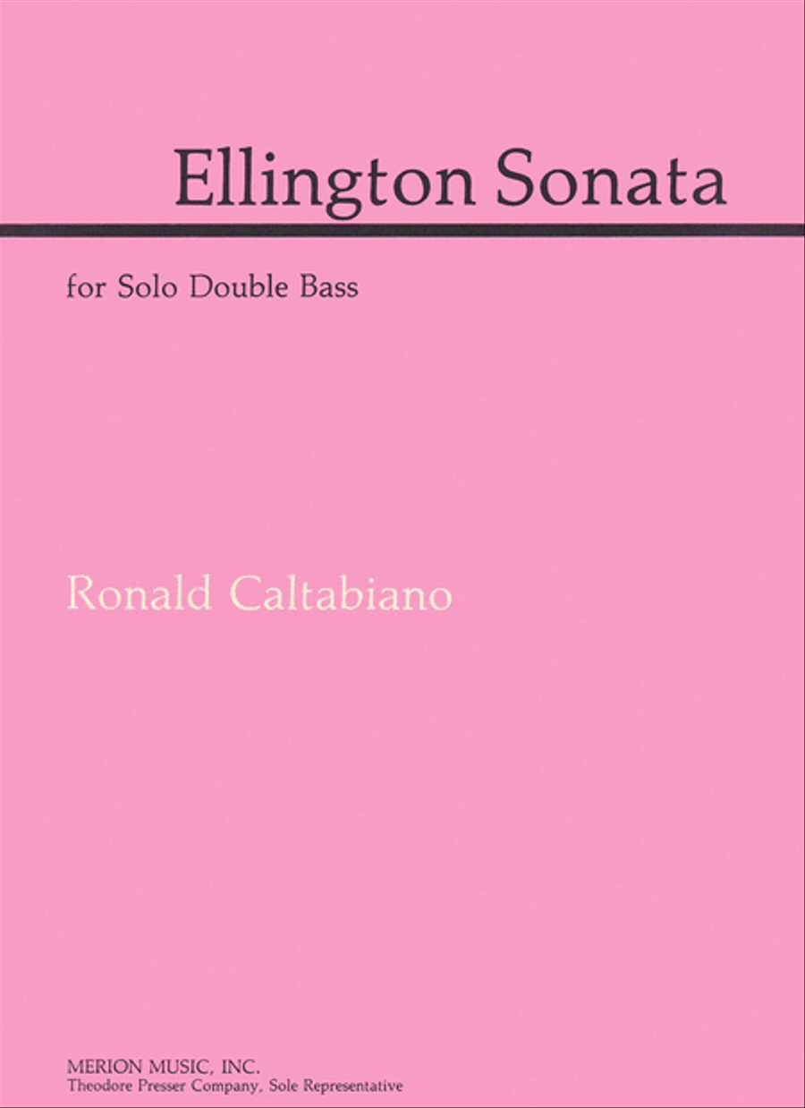 Ellington Sonata Ellington Sonata Double Bass scores gallery preview page 1